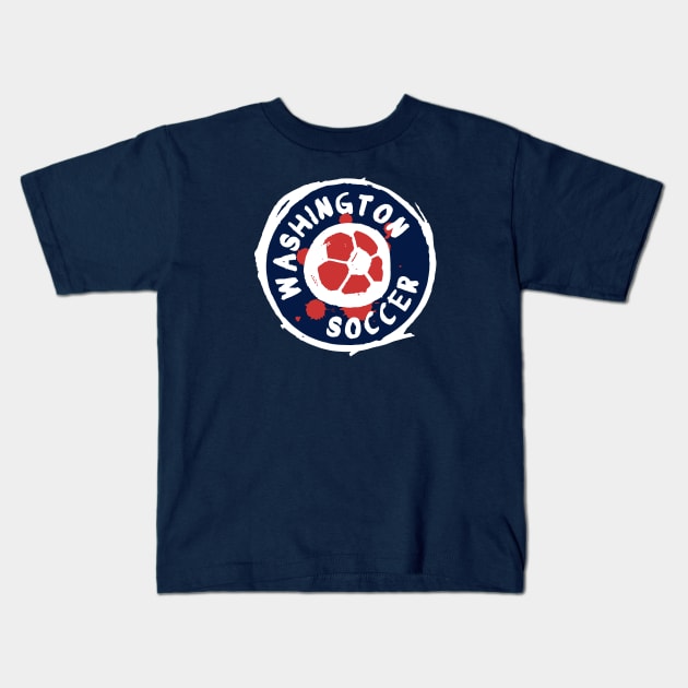 Washington Soccer 03 Kids T-Shirt by Very Simple Graph